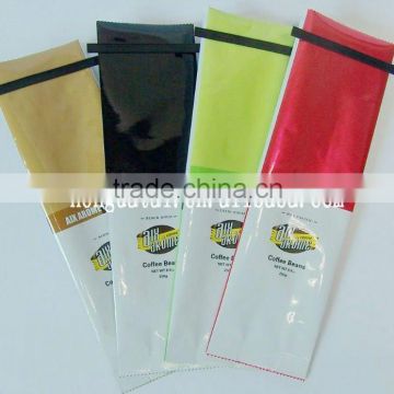 three side sealed side gusset coffee bag with tin tie                        
                                                                                Supplier's Choice