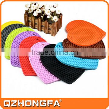 Heart Shape and Flexible Silicone Glass Drink Soft PVC Coaster