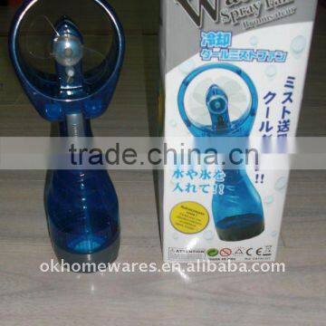 Water spray fan