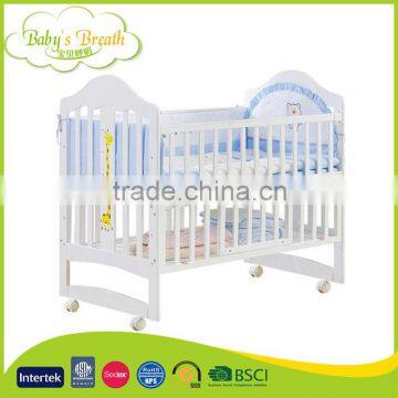WBC-22B Hot Selling Euro UK Style Multi-purposes Baby Cot Dimensions, Baby Cot Wheels photo-3