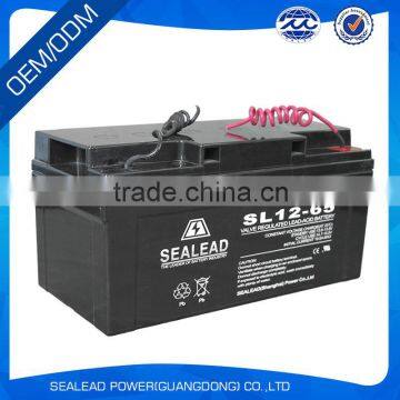 2016 New Rechargeable 12V 65Ah Gel Battery for Home Solar