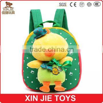 custom made plush animal backpack cheap children backpack good quality plush duck backpack