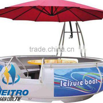 HEITRO New Leisure Cheap Yacht Entertainment CE Approved China Manufacturer 6-8 Passenger Boat BBQ Donut boat (10 persons type)