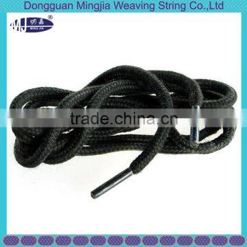 Piece Dye Quality Custom Color 5mm Round Cotton Cord With Metal Aglets photo-4