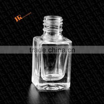 Square Cuboid Nail Polish Bottle Flint Clear glass bottle