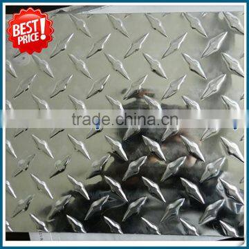 1050 1060 H24 Bright Diamond Embossed Aluminum Plate