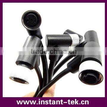 INST male to male with nut bulkhead pigtail cable connector adapter