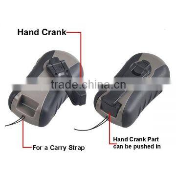 3 Modes Light Plastic Dynamo Hand Crank Torch Light photo-4