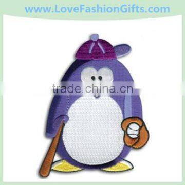 Embroidered Penguin Applique Patches/ Badge
