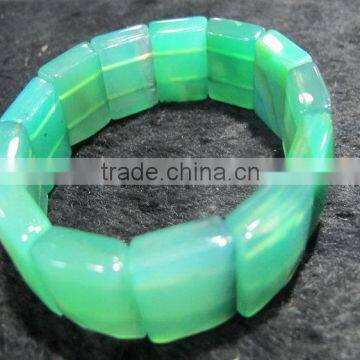 New most popular silicone fashion bracelet made by natural gemstone