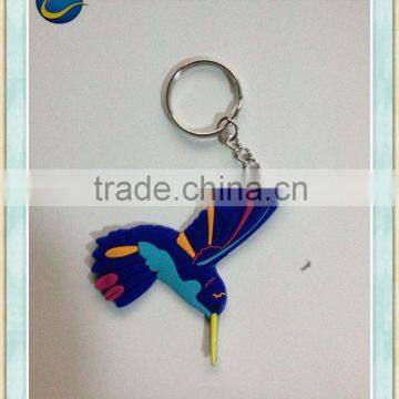 woodpecker key chain/soft pvc converse keychain/3d rubber keyring