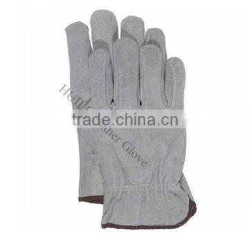 Factory Price cowhide split leather driving hand gloves