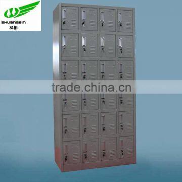 Full Height KD 24 Doors Metal Locker Storage Cabinets