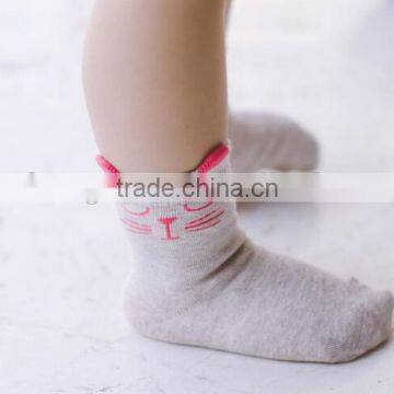 custom pure cotton cute design baby socks
