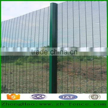 Anti climb anti cut hot galvanized and PVC coated 358 high security fence / wire mesh fence