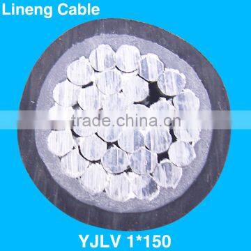 Lineng Wire Cable YJLV 1*150 Low Voltage 1 Core Aluminum Electrical Power Cable