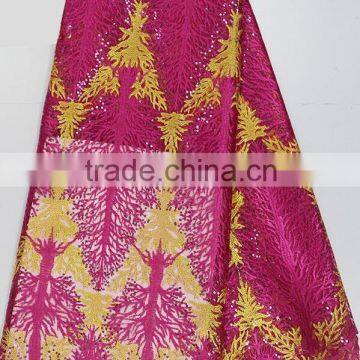 2016 African French lace lace fabric wholesale