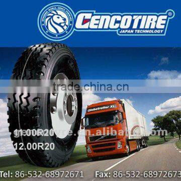 Top quality Gencotire Heavy load all steel radial truck tyre 12.00R20