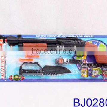 Funny kid toy plastic sniper gun police toys set