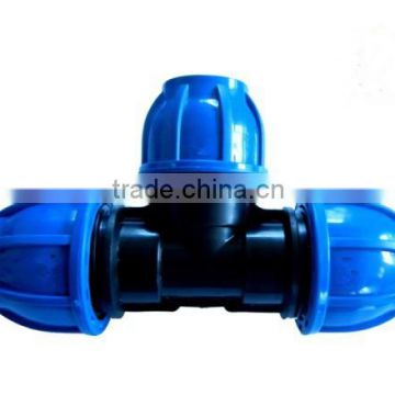 Round head PP compression fitings for pe pipe pp pipe water supply pipe fittings