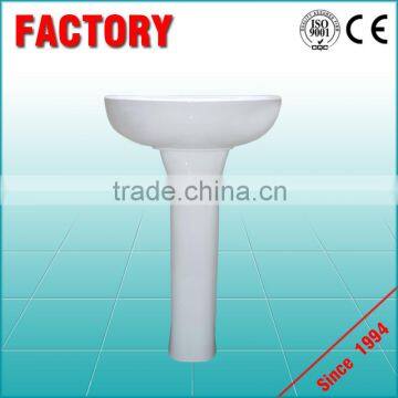 High Quality Porcelain Sink Bathroom Ceramic Pedestal Basin