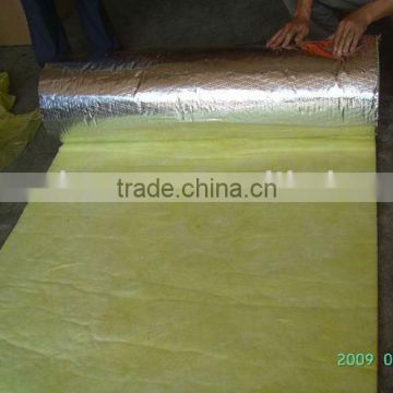 Fiberglass blanket faced with aluminum foil