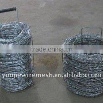 galvanized barbed wire