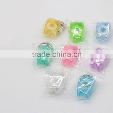 mint flavor tooth shape dental floss with FDA..