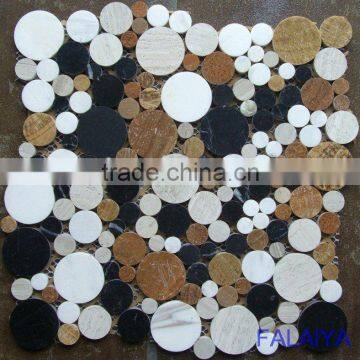 Round Marble Mosaic Marble003 Interior Wall