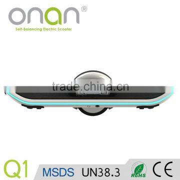 CE, RoHs, FCC Approved One Wheel Battery Motorcycle With Bluetooth and LED Light