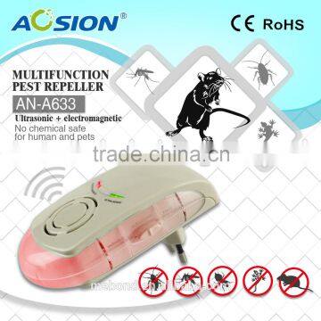 Top Rated Advancecd Factory Electronic Electromagnetic Mouse Repeller and Ultrasonic Pest Repeller