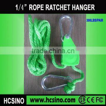 1/4" Blue Adjustable light hanger with Snap hook