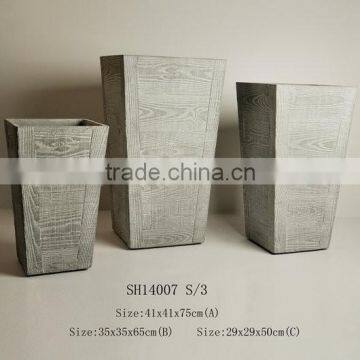 2014 high quality waterproof garden fiber cement pots