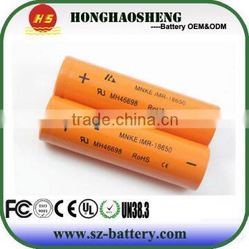 in stock original wholesale mnke 18650 rechargeable battery