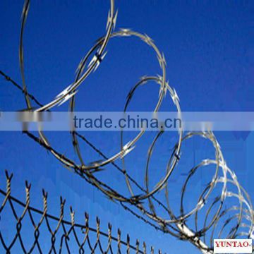 Hot dipped galvanized razor barbed wire fencing 20 years factory