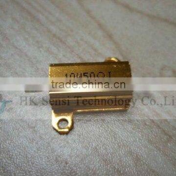 Gold Stainless Aluminum Power Resistor 10W50OhmJ