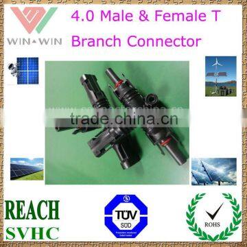 TUV Approval 4.0 Male & Female T Branch Connector