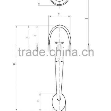 Best Seller Euro Standard Zinc Alloy Reversible Handle and Knob Mortise Gate Lock photo-3