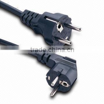 VDE approval 220V euro power cord with Schuko plug