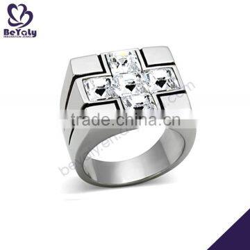 2015 cheap price jewelry 316l stainless crown finger ring