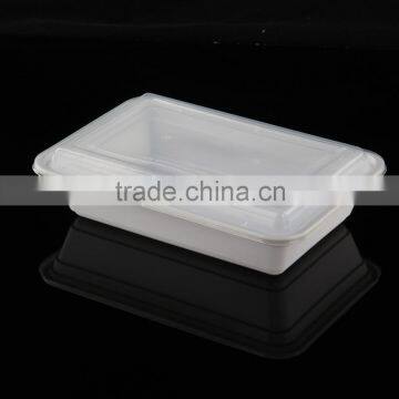 800ml Stackable Disposable Microwave Safe and Freezer Plastic Food Container With Clear Lid photo-3