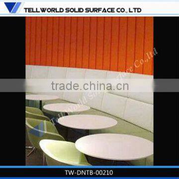2015 TW Hot Sale Fast Food Table and Chairs Round Dining Table Marble photo-2