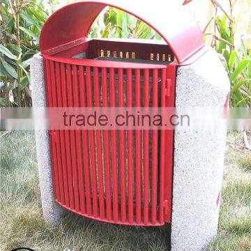 Concrete Outdoor Garbage Bin Metal Garbage Bin photo-3