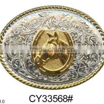 western animal plate buckle