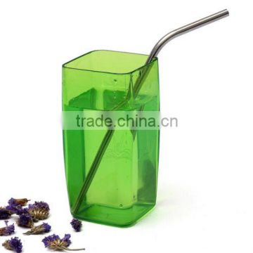 304 food contact bent stainless steel straw matel straw