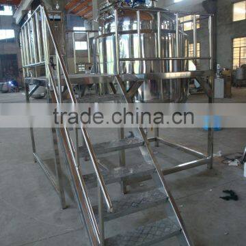 Liquid Soap Mixing Reactor, Stainless Steel Reactor Vessel, Steam Heated Jacket Reactor