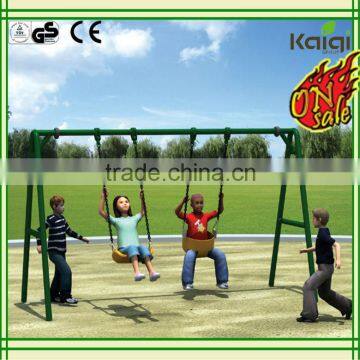 Outdoor swing set-triple swing/Kids Metal Swing Set with Three Seats for School, home and park use