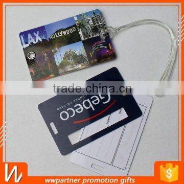 Slim Thin Luggage Tag With Silicone Strap photo-3