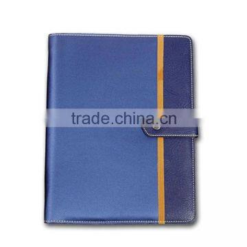 Navy Blue Leather Cover Notebook, Magnetic Leather Note Book (BLY5-1015PP)