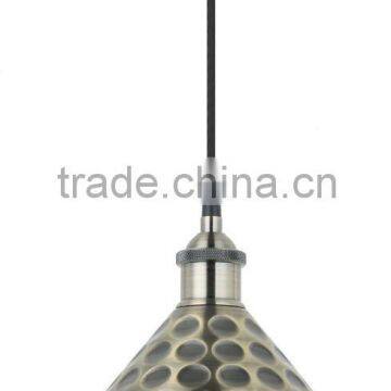 Modern Industrial Antique Brass Cone Pendant Light